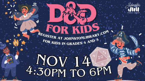 D&D for Kids Flyer