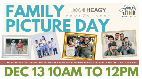 family picture day december 13 10am to 12pm