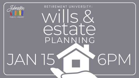 wills & estate planning program, january 15 at 6pm