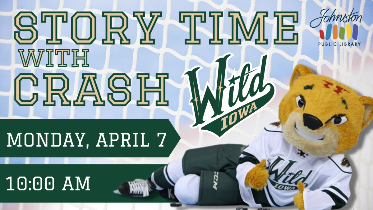 story time with Crash from the Iowa Wild